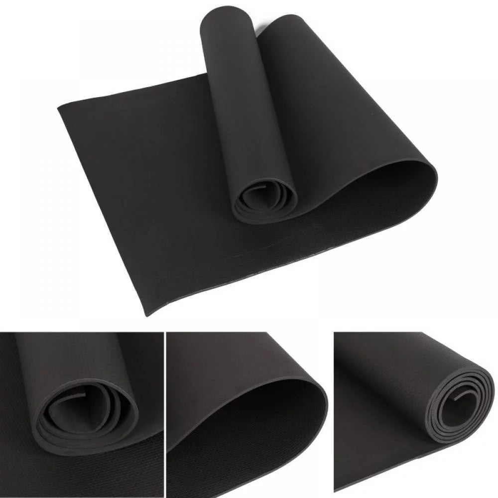 Person doing yoga on 15 mm thick exercise mat