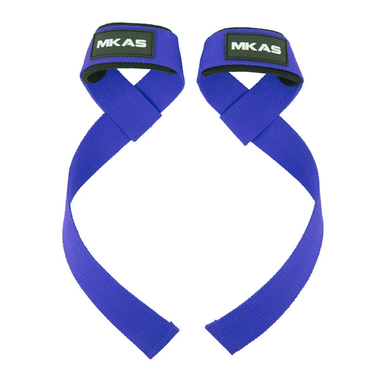 Straps in use during a deadlift or row exercise, illustrating how they help reduce grip fatigue and support wrists during pulling movements.