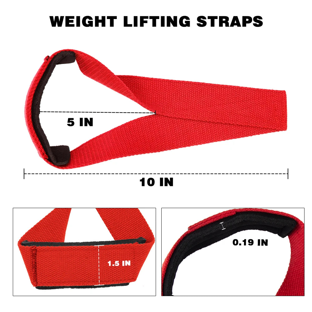 Detail of the anti-slip surface texture on the lifting strap, showing gripping material and pattern that prevents slippage when sweaty or under load.