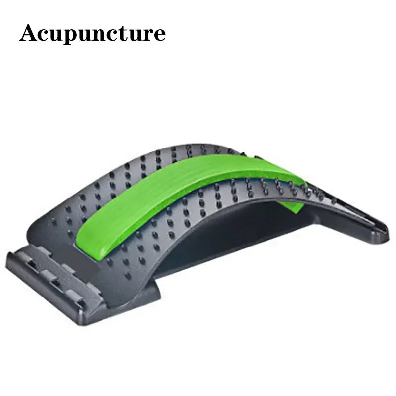 Back stretcher placed in a living room environment or near couch/area rug to illustrate home use, accessibility and how it integrates into daily life.