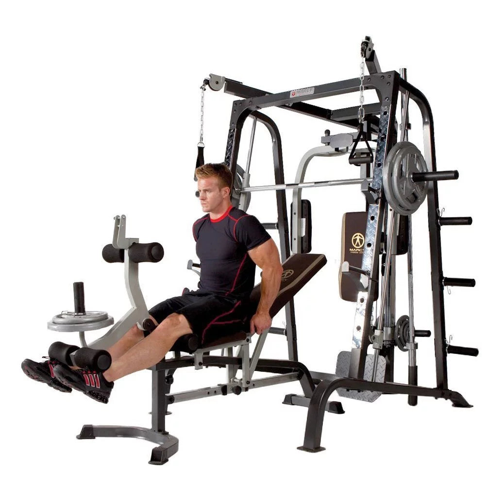 Backrest and seat adjustment range of MD-9010G from negative to positive angles (-13° to ~81°), offering versatility in pressing and incline movements.
