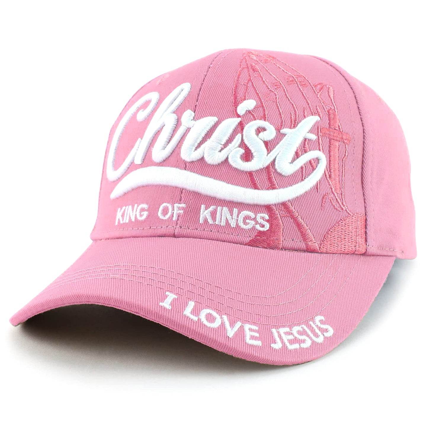Multiple color or style variants of the Christian cap displayed side by side, allowing buyers to compare choices (e.g. black, navy, camo).