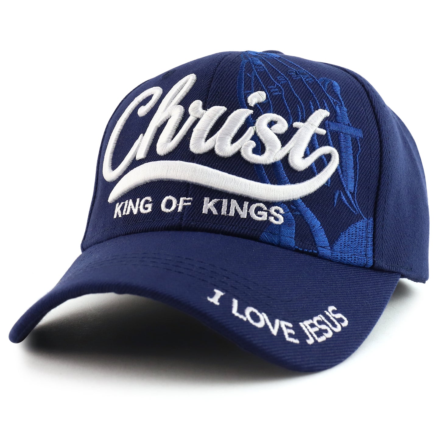 Christian cap set as a gift item next to an open Bible or scripture page, styled to evoke faith and intentional gifting context.