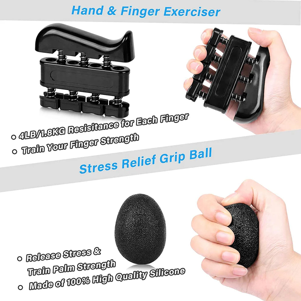 Close-up view of grip adjustment dial and textured foam handles on the 5-60 kg hand gripper, showing detail of resistance control and ergonomic design.
