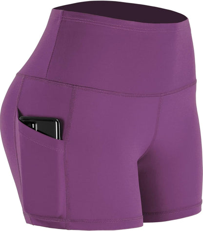 High Waist Athletic Shorts for Womens Glorify Fitness Running Shorts with Deep Pockets