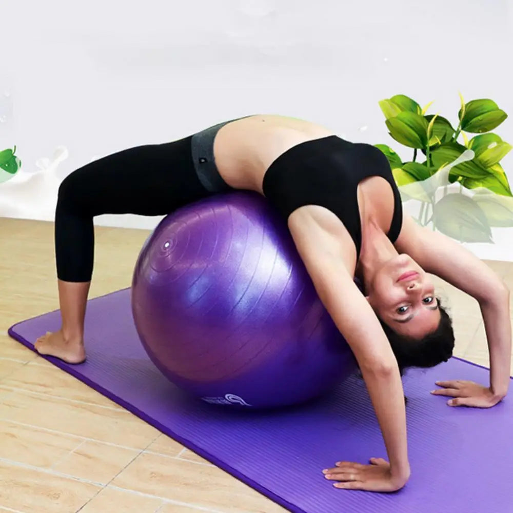 45Cm Yoga Ball Explosion-Proof Thicken Fitness Body Building Workout Inflatable Yoga Ball Fitness Tool