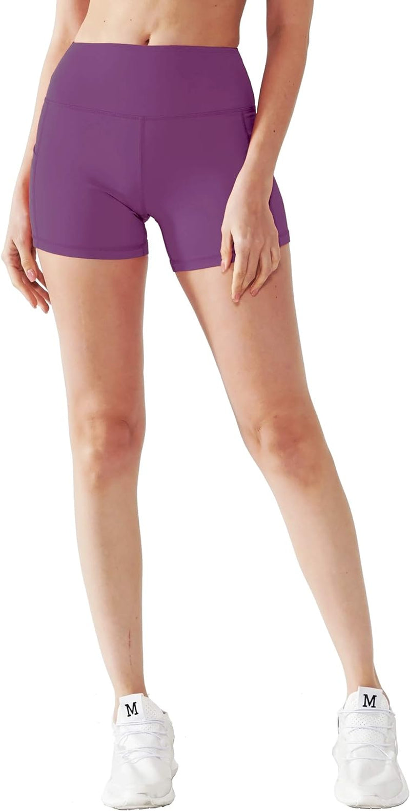 High Waist Athletic Shorts for Womens Glorify Fitness Running Shorts with Deep Pockets