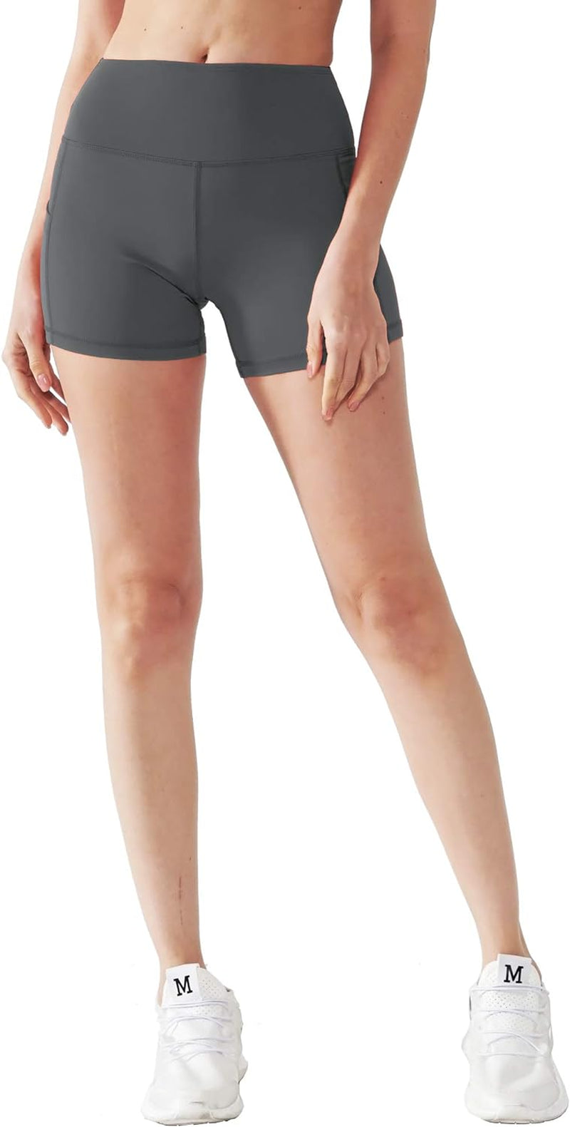 High Waist Athletic Shorts for Womens Glorify Fitness Running Shorts with Deep Pockets