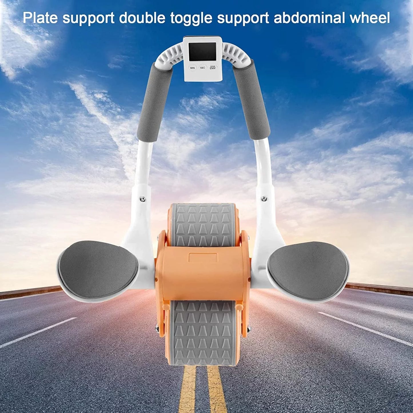 Ab roller fitness equipment designed for home gym setups featuring automatic rebound system, elbow support features, and ergonomic design built for safe, effective, and performance-driven core training and abdominal workouts.