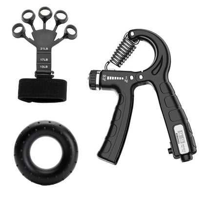 Adjustable 5-60 kg heavy hand gripper strengthener for fitness hand exercise tool, designed for wrist, finger, and forearm training across all strength levels.