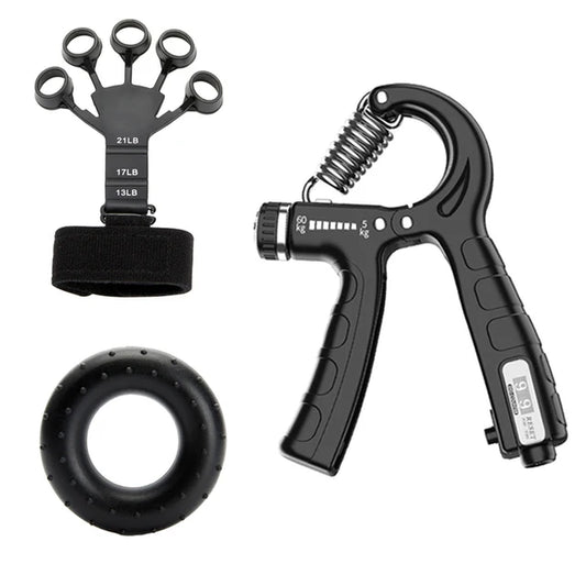 Adjustable 5-60 kg heavy hand gripper strengthener for fitness hand exercise tool, designed for wrist, finger, and forearm training across all strength levels.