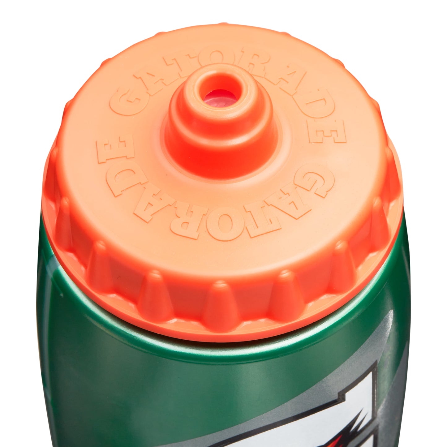 Image of bottle lid and fast-cap screw top mechanism of the contour style squeeze bottle, showing how it can be removed, refilled, and sealed tightly.