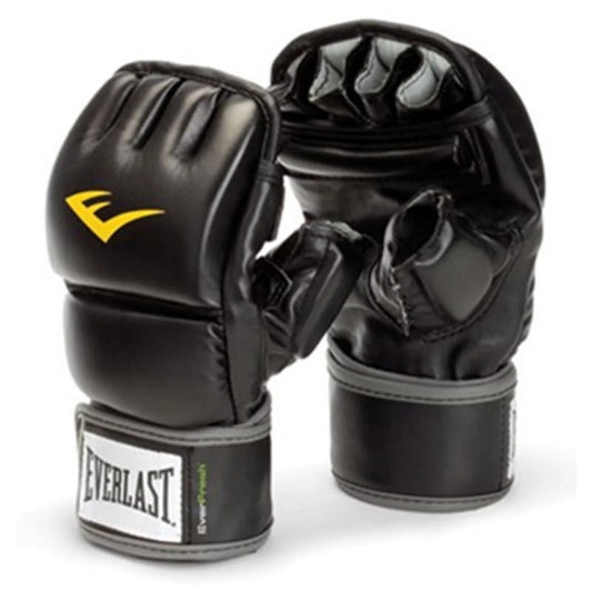 Boxing wristwrap heavy bag gloves in black with impact-absorbing foam padding and wrist wrap strap support, designed for bag training, mitt work, and punching drills.