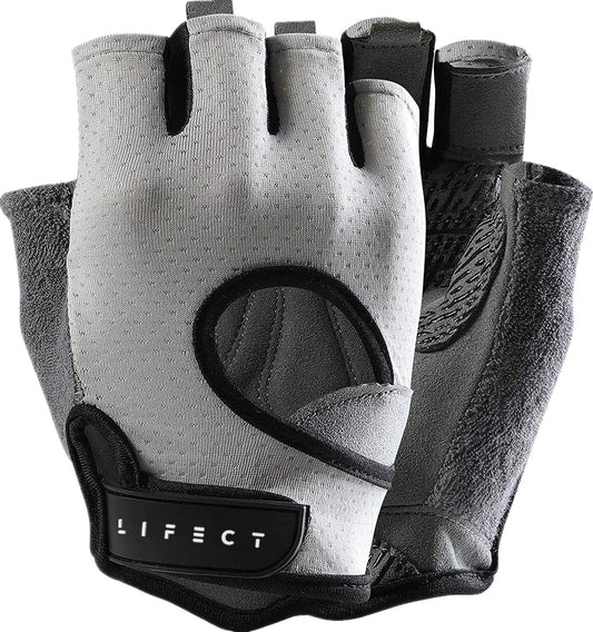 Freedom workout gloves knuckle weight lifting shorty fingerless gloves — front view showing padded palm and fingerless design for grip during weightlifting.