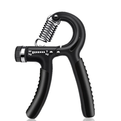 Hand grip strength trainer and finger exerciser ring, forearm resistance device for grip, finger stretching, wrist exercises and stress relief, suitable for users of all levels.