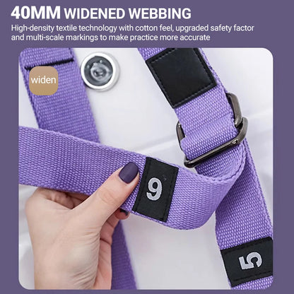 Packaged aerial yoga strap kit including straps, carabiners, mounting accessories, travel-friendly carrying case for aerial, inversion, and stretching fitness.