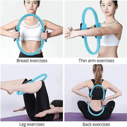 Product packaging containing the hip stretch belt, rope, mounting accessories, and instructions — gives customers clear view of the package contents.