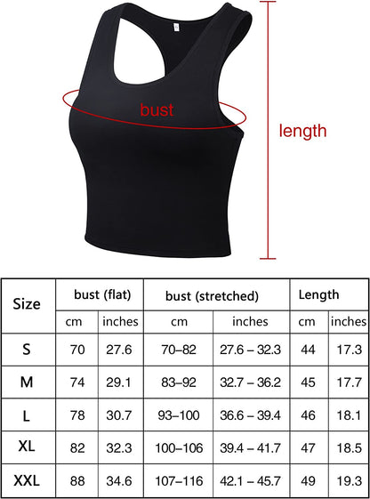 Women wearing yoga workout tank tops 4-piece sleeveless crop set